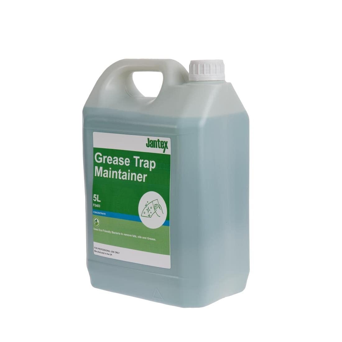 Jantex FS403 Green Grease Trap Maintainer Concentrate 5Ltr