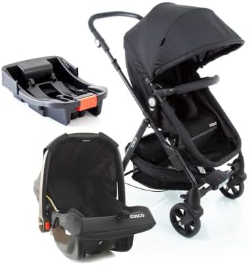 Cosco Kids, Travel System Poppy Trio, Preto Mescla
