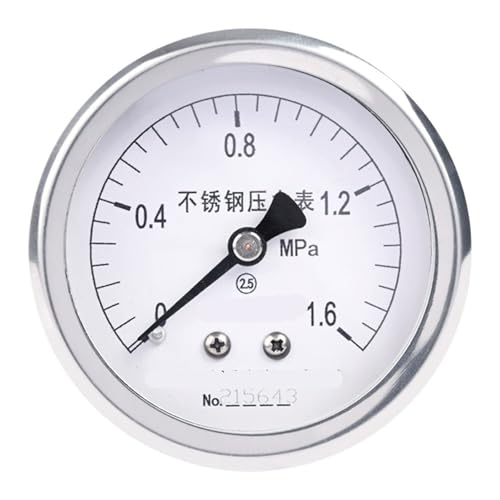 Manómetro axial de acero inoxidable Y-60BFZ para un control seguro hasta 40MPa