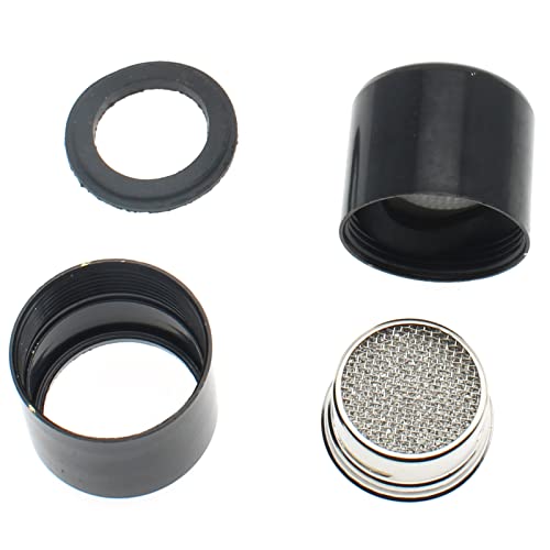 4 Pcs Kitchen Faucet Aerators 22Mm Male Thread Aerator Faucet Filter With Copper Housing&Gasket For Kitchen Bathroom [Fdxgyh, Black] #TOP3