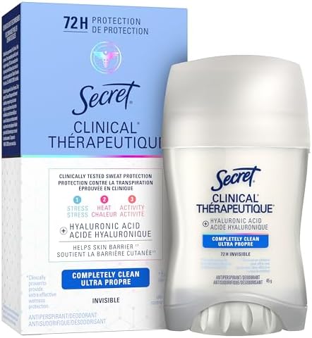 Secret Clinical Strength Invisible Solid Antiperspirant and Deodorant, Completely Clean, 45 g — view 17