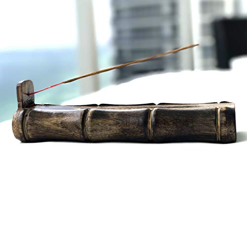 Treelance Bamboo Incense Holder Handmade Stick Incense Burner Craft Storage Box Wood Ash Catcher Sticks Incense Holder Brown Meditation Incense Holders Burners For Sticks Catch All Ashes Gift Gifts #TOP6