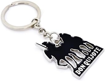 BDM Don Quixote keychain, Don Quixote of La Mancha, Quixote and Sancho Panza keychain, windmills, original for men and women