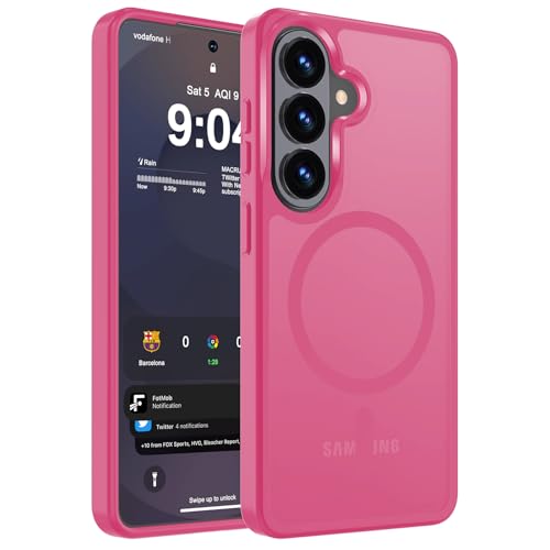 Image of WRJ Magnetic Case for Samsung Galaxy S23 6.1-Inch,Matte Hot Pink