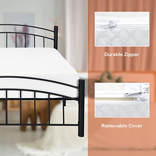 Giantex Twin Mattress 8 Inch, Air Foam For Cool Sleep & Spine Protection, Mattress W/Breathable Soft Fabric Cover, Medium Feel For Support & Pressure Relief, Bed-In-A-Box #TOP5