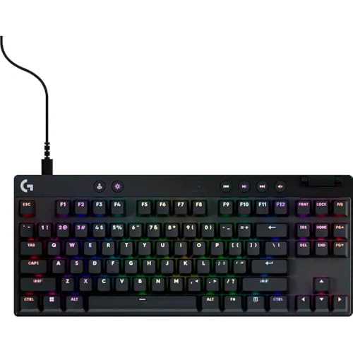 Logitech G PRO X TKL Rapid (Tenkeyless) Wired Gaming Keyboard: Magnetic Analog Switches with Rapid Trigger, Lightsync RGB, Detachable USB-C Cable, Volume Roller & Media Buttons - Black by Logitech G - Image 4
