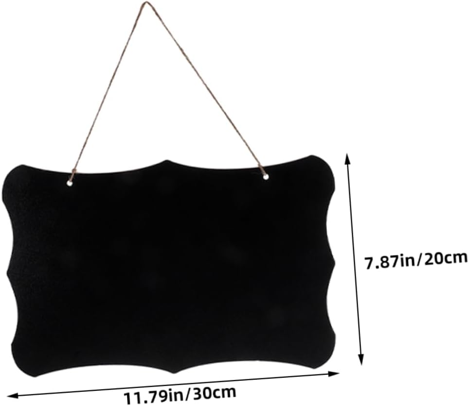 DOITOOL Hanging Mini Chalkboard Double Sided Erasable Blackboard for Kitchen Decorative Sign 3 Pieces