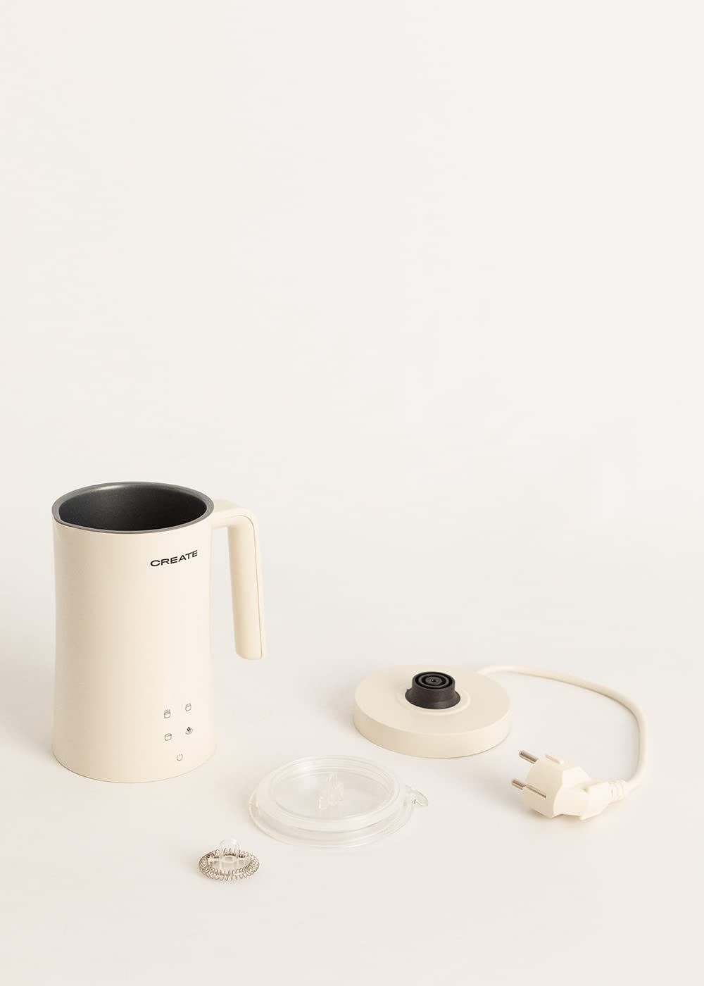 CREATE / PACK POTTS STYLANCE + MILKFROTHER/Cafetera Multicápsula Express y Espumador calentador de leche color Blanco roto