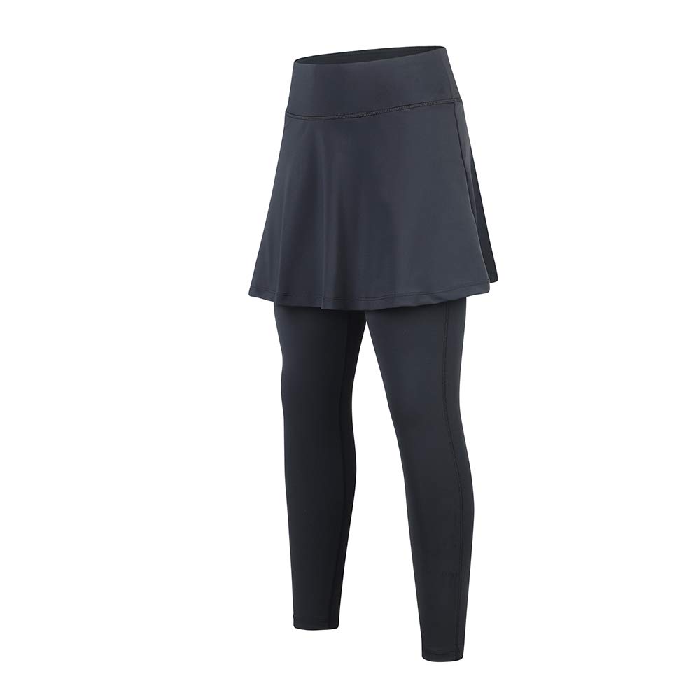 Turnhier - Leggings de tenis con bolsillos, diseño de Capris con faldas para golf