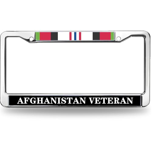Image of Afghanistan Veteran Pride Scratch-Resistant License Plate Frame US Army Veteran License Plate Frame for Thanksgiving