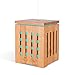Nawilżacz Essential Oil Diffuser Square Perfumy Ultradźwiękowy Prawdziwy Bambusowy 200 ml Aromaterapia nawilżacz 7 zmian kolorów Nawilżacz mgły