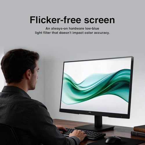 Image of HP 24 inch Series 3 Pro 324pv FHD VA Monitor, Anti-Glare, Flicker Free, VESA Mount