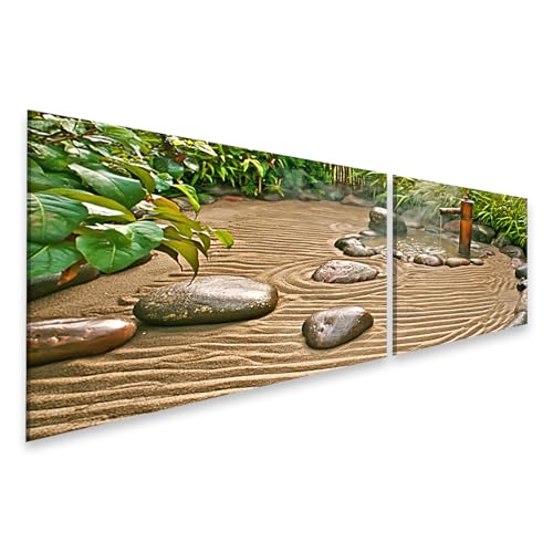 Tableau sur toile salon style zen pour créer un coin détente