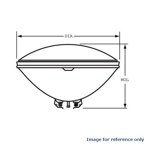Ge Lighting Halogen Sealed Beam Spotlight, Par46, 50W #TOP3