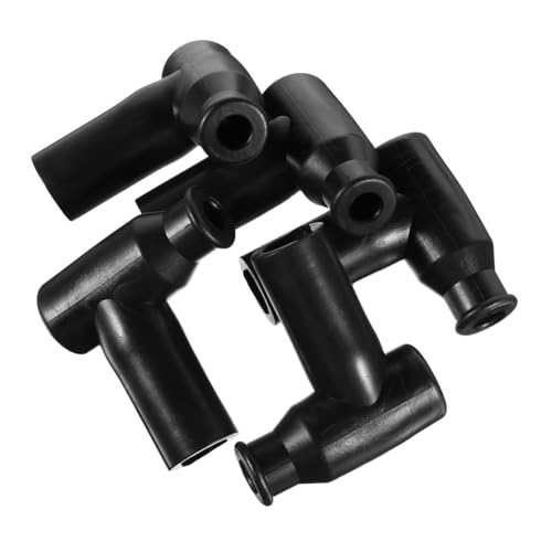 Cabilock 5pcs Spark Plug Cap Boot Rubber Covers Spark Plug Connector Caps for Racing Vehicles Atvs and Industrial Engines