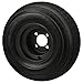 RM Cart Four Golf Cart Tires & Rims 18 X 8.5 X 8 18-850-8 18X8.50-8 Flat Black 4 Lug Hole 18
