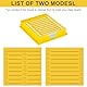 Sticky Notes Organizer, Zettelbox Desk Organizer Notizzettel-Boxen, Zettelbox mit 2 Text Marker Klebezettel Abroller Haftnotizen Kunststoff Box, 2 Sätze, Gelb