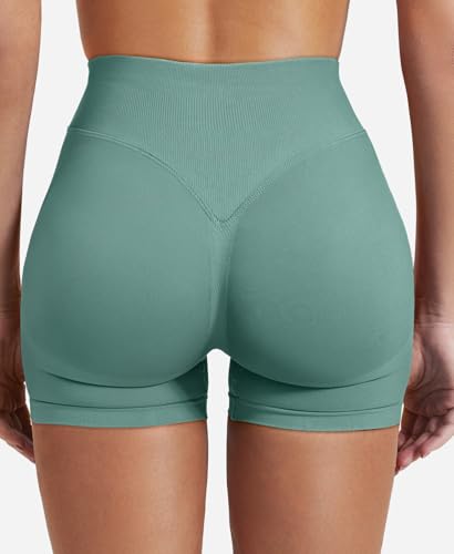 Image of VOYJOY Women Workout Impact Shorts 2.5 inch / 3.6 inch / 4.5 inch / 6 inch Scrunch Butt Booty | Tummy Control, High Waisted, Bike Short, Gentle Compression, for Women