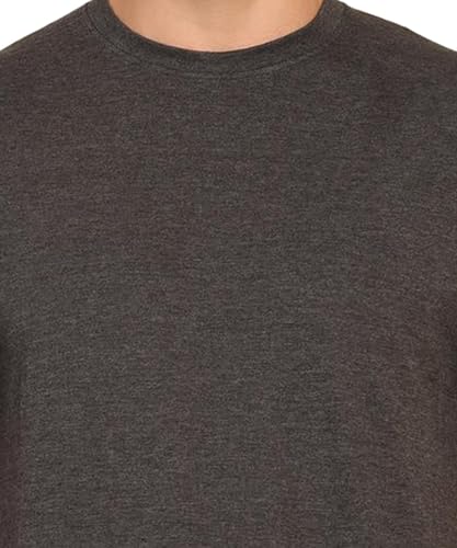 Image of Unisex Round Neck Plain T-Shirt | Combed Bio-Washed Ring Spun Cotton for Men & Women, Short Sleeves