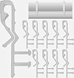 Amazing Drapery Hardware Hidden Valance Clips, for Horizontal Blinds, Pack of 10, Clear
