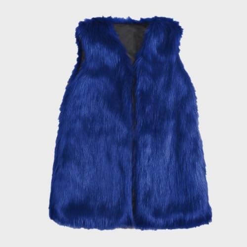 Image of Colf Men's Winter Sleeveless Faux Fur Vest Short Coat | Mens Faux Fur Jacket, Short Coat , Sleeveless Waistcoat, Winter Overcoat, Fluffy