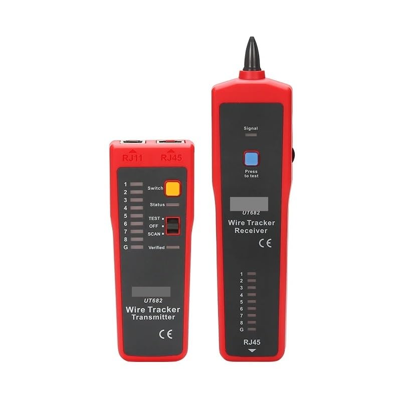 UT682 Series Wire Tracker Toner Probe Telephone Line Network Cable Ethernet LAN Tester Calibration Detector Finder(UT682D)
