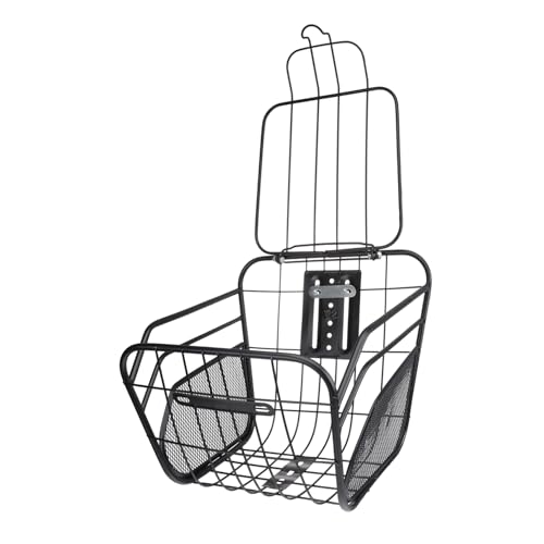 BESPORTBLE Bike Basket Cargo Portable Dog Basket for Bikes for Cycle Basket Padded Trailer Knee Scooter Basket Electric Pump Cruiser Scooter Basket Front Bar Tape Road Scooters Bag Black