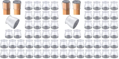 Image of 32 Pcs Chair Leg Floor Protectors - Silicone Felt Pads, Scratch-Proof & Noise-Free, Easy Smooth Moving, Large Size (Fits Round Chair Legs: 1-5 /16 inch to 2 inch Diameter) (Pack of 2)