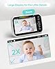 5” Large Display Video Baby Monitor with Remote Pan-Tilt-Zoom |Infrared Night Vision, Temperature Display, Lullaby, Two Way Audio |960ft Range Baby Monitor with Camera and Audio