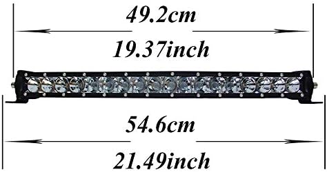 Miniatura 2 de AngelMa - Barra LED curvada de 20 pulgadas de 90 W con luz LED para remolques Ford de 4 x 4 radios, GOG, camiones, UTV SUV, 4 x 4, Polaris Razor