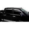 Putco Element Chrome Window Deflectors Fits Chevy Silverado/GMC Sierra 2014-2019 Crew Cab - Set of 4 - in Channel Install