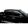 Putco Element Chrome Window Deflectors Fits Chevy Silverado/GMC Sierra 2014-2019 Crew Cab - Set of 4 - in Channel Install