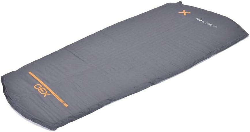 OEX Traverse 3/4 Length Ultra-Lightweight Self-Inflating Mat for Camping, Inflatable Sleeping Mat , Air Bed, Backpacking, Festival Essentials, Camping Equipment, Camping Accessories, Grey
