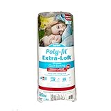 Fairfield Poly-Fil Extra-Loft Batting Full 81in X 96in, White