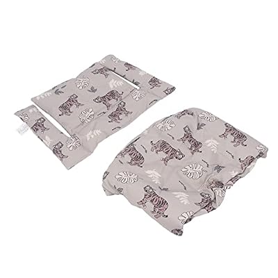 Omquot Kids Dining Chair Cushion Lightweight Portable Kids Easy Install Home Travel Nylon Fabric PP Cotton 41x26cm (Style 1)