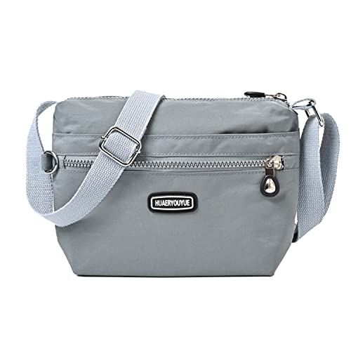 Foino Bolso Bandolera Múltiples Bolsillos Bolso de Hombro para Mujer Bolso de Mensajero Ligero y Resistente muy Espaciosa Bolsa Lateral para Viajes y Uso Diario