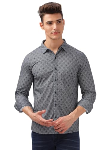 Image of BULLMER Trendy Regular Fit Striped Causal Full Sleeve Shirt for Men.
