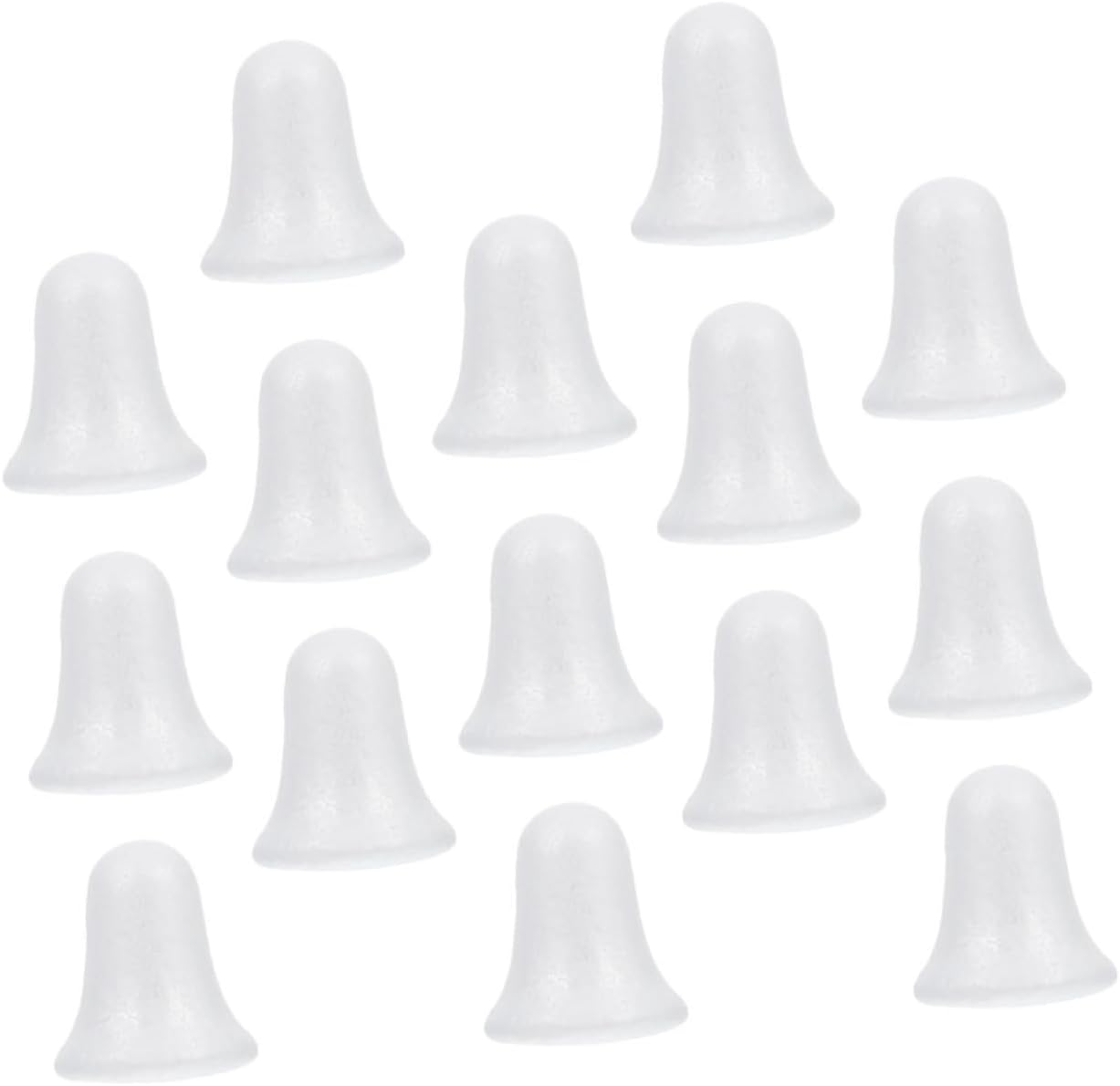 Veemoon 15Pcs Bell Shape Pendant Christmas Ornaments for Tree Hanging Decor Solid Bells for Winter Parties Home Office and Holiday Crafts