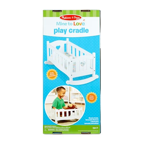 Melissa & Doug 96566 Mine To Love Wooden Play Cradle For Dolls thumb #2