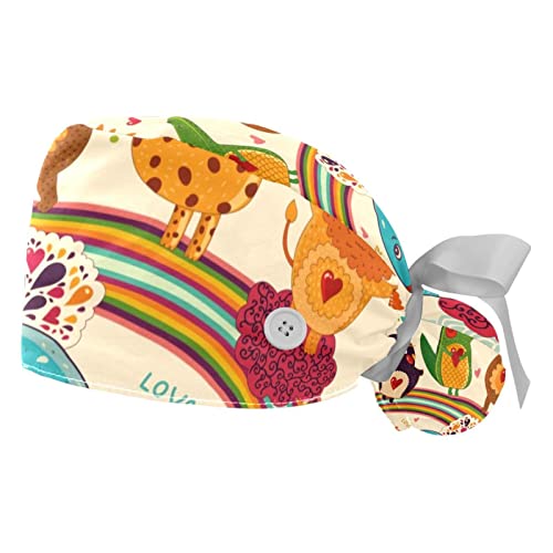 Casquettes de travail anti-transpirantes lot de 2 chapeaux bouffants ajustables et légers