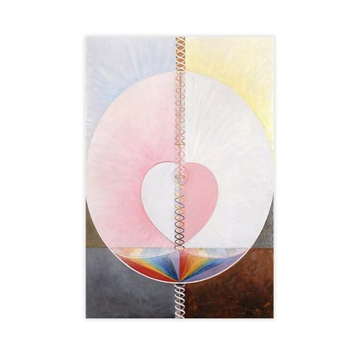 Impression sur toile Hilma Af Klint The Dove No 1 décoration moderne pour chambre 30x45cm