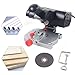 KONKENIE 110V 90W 45° Mini Cut-off Chop Saw Bench Cut Off Saw Metal Cutting Tool Machine with 2 Blades 4500rpm