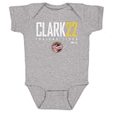 500 LEVEL Caitlin Clark Indiana Fever One-Piece Infant Bodysuit - Caitlin Clark Indiana Fever Elite WHT (Heather Gray, 6M)