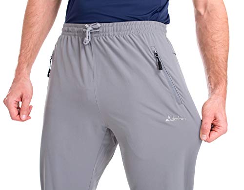 Image of clothin Mens Workout Athletic Pants Elastic-Waist Drawstring Pants for Sport Exercise Travel,Quick-Dry,Stretchy