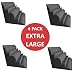 XL Bass traps for punchy warm sound in your room 12" x 12" x 12" (4 PACK) - ROOMSONIC acoustic foam bass trap corner