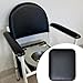 Generic Bedside Commode Cushion Comfortable Wipe to Clean Sponge Accessories Toilet Chair Pad for Handicapped Seniors