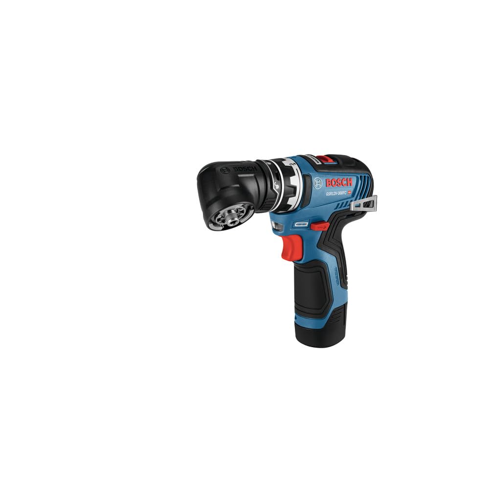 Bosch GSR12V-300FCB22 12V Max EC Brushless Flexiclick 5 en 1 Drill/Driver System with (2) 2.0 Ah Batteries