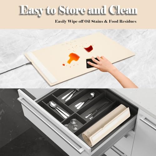 Saphe Electric Warming Tray - Portable Food Warmer with 3 Temp Settings - Image 4