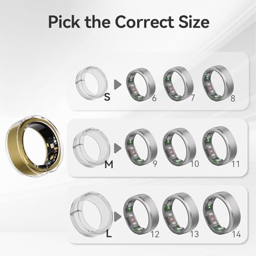 Image of RingConn Silicone Ring Protector - Ultra-Thin Transparent Elastic Case Smart Ring Fitness, Outdoor Camping (Size S for 6 /7 /8)