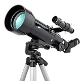 3. Installation facile sans outils. Le télescope et le trépied s'insèrent à l'intérieur de la boîte personnalisée pour un voyage et un rangement faciles.